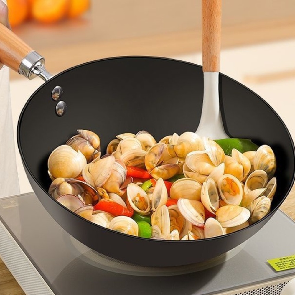 Wok Electric Flat - Wok en fonte pour une personne,