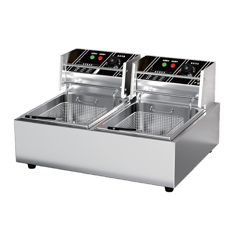 Food Processor Large - Friteuse commerciale grande capacité en acier