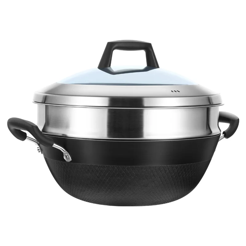 Wok Electric Flat - Poêle à fond plat, wok en