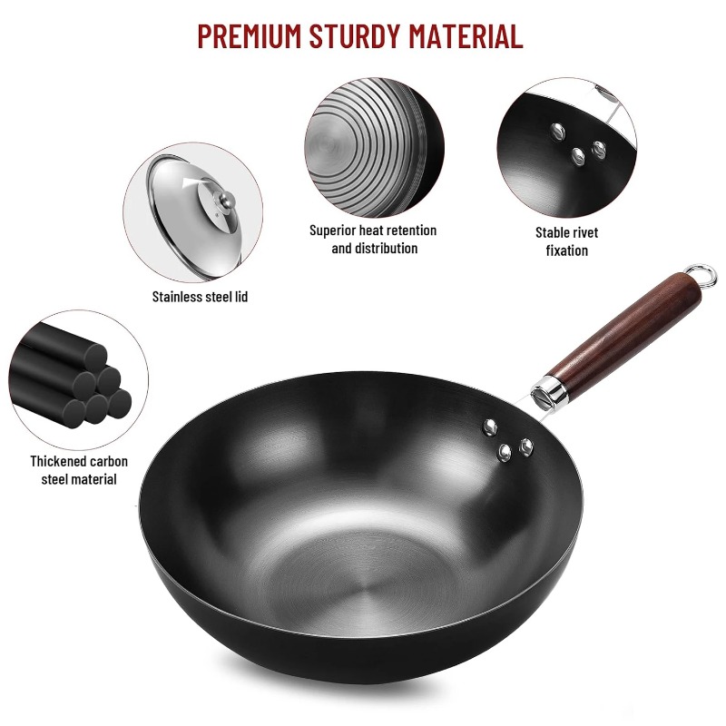 Poêle Wok à Fond Plat 32 cm, P - Wok Electric Flat avis et prix