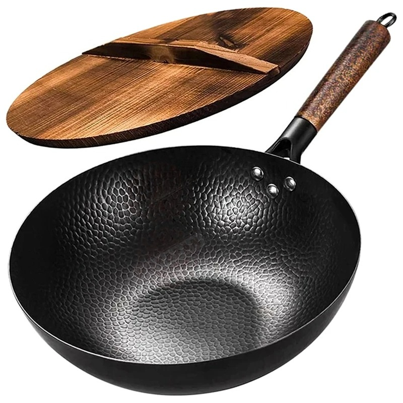 Poêle Wok en Acier Carbone 32c - Wok Electric Flat avis et prix