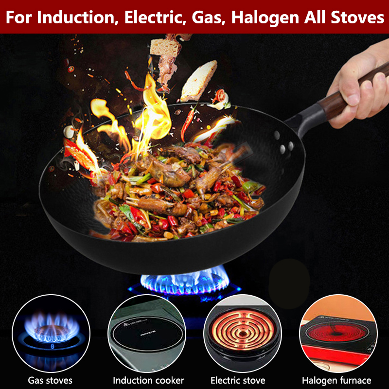 Poêle Wok en Acier Carbone 32c - Wok Electric Flat avis et prix