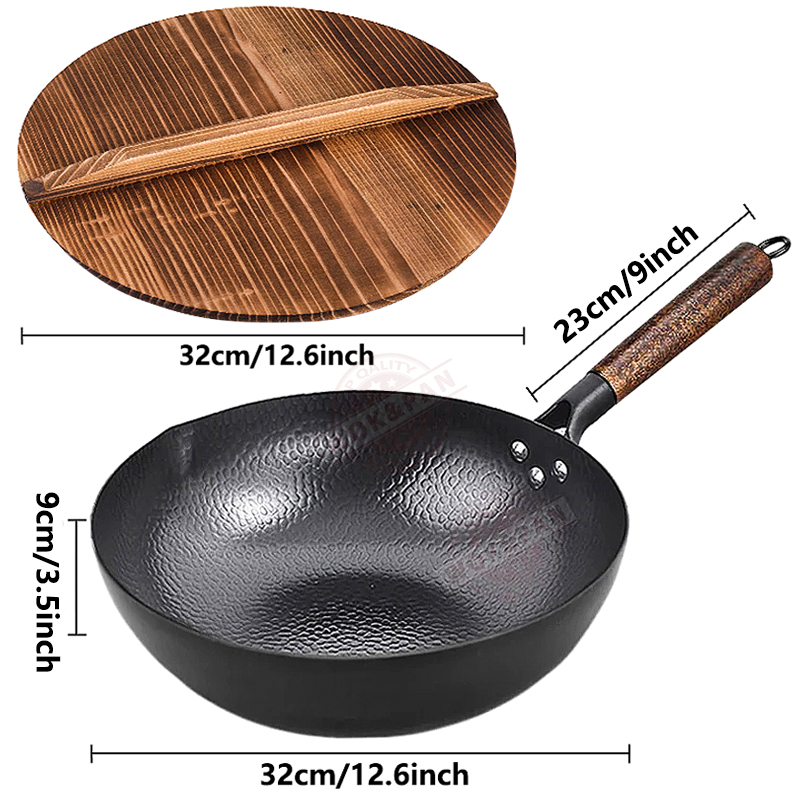 Poêle Wok en Acier Carbone 32c - Wok Electric Flat avis et prix